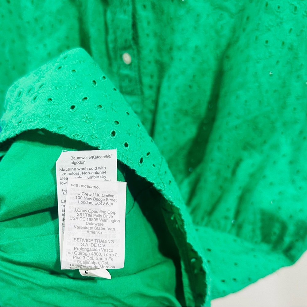 J. Crew Mercantile Green Button-Up Dress - Picture 4 of 6